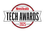 Men's Health Tech Awards 2025 logo badge in red, black, and white colors.