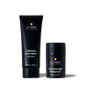 Lumin men's skincare charcoal face wash 100ml and extra strength moisturizer 50ml for daily detox and hydration