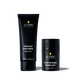 Lumin men's skincare charcoal face wash 100ml and extra strength moisturizer 50ml for daily detox and hydration