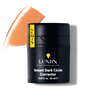 Lumin Instant Dark Circle Corrector men's skincare cream in black container with beige color swatch for under-eye brightening.