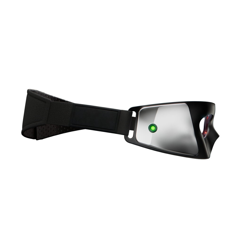 Led mask side view