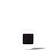 White pill with a black square imprint, medicine tablet for prescription or over-the-counter use.