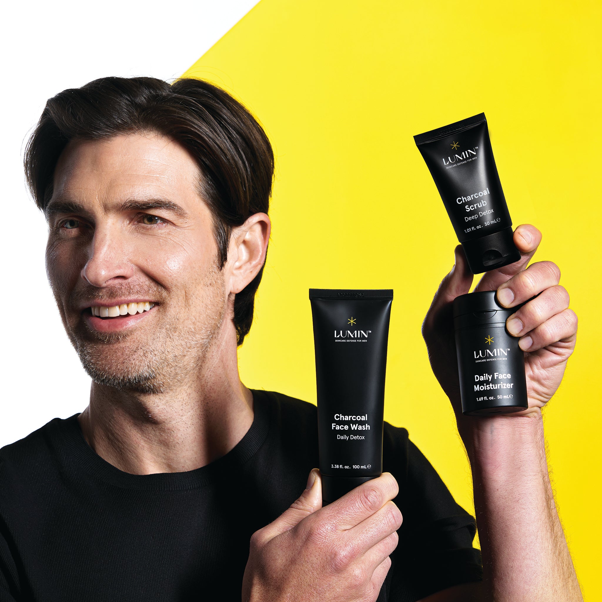 Smooth Operator Detox Trio - Men's Activated Charcoal Face Pack