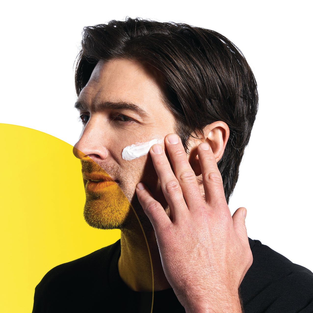 Man using Extra Strength Moisturizer