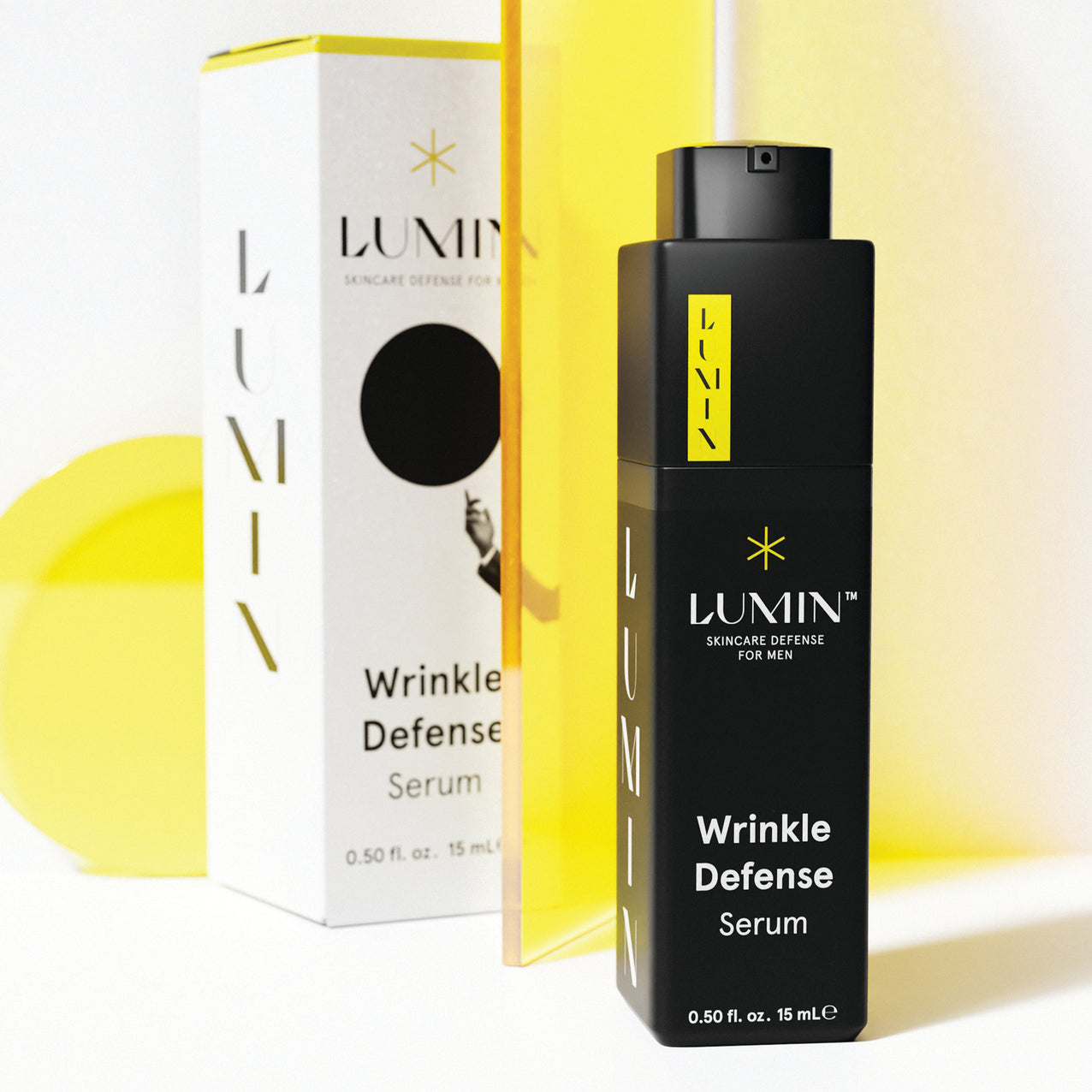lumin pdp wrinkle defense serum with box